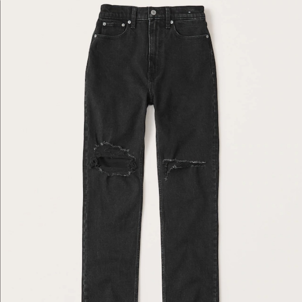 Ultra High Rise Ankle Straight Jeans